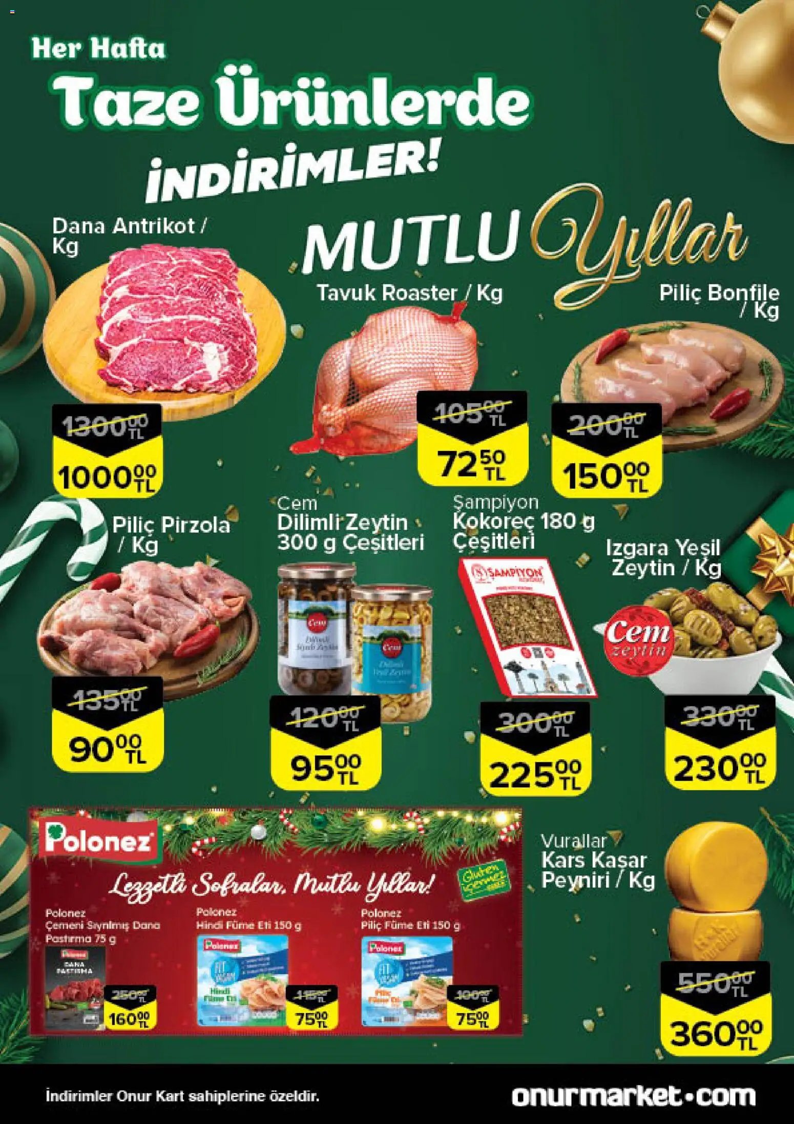 Onur Market Taze Ürünlerde İndirimler - Trakya