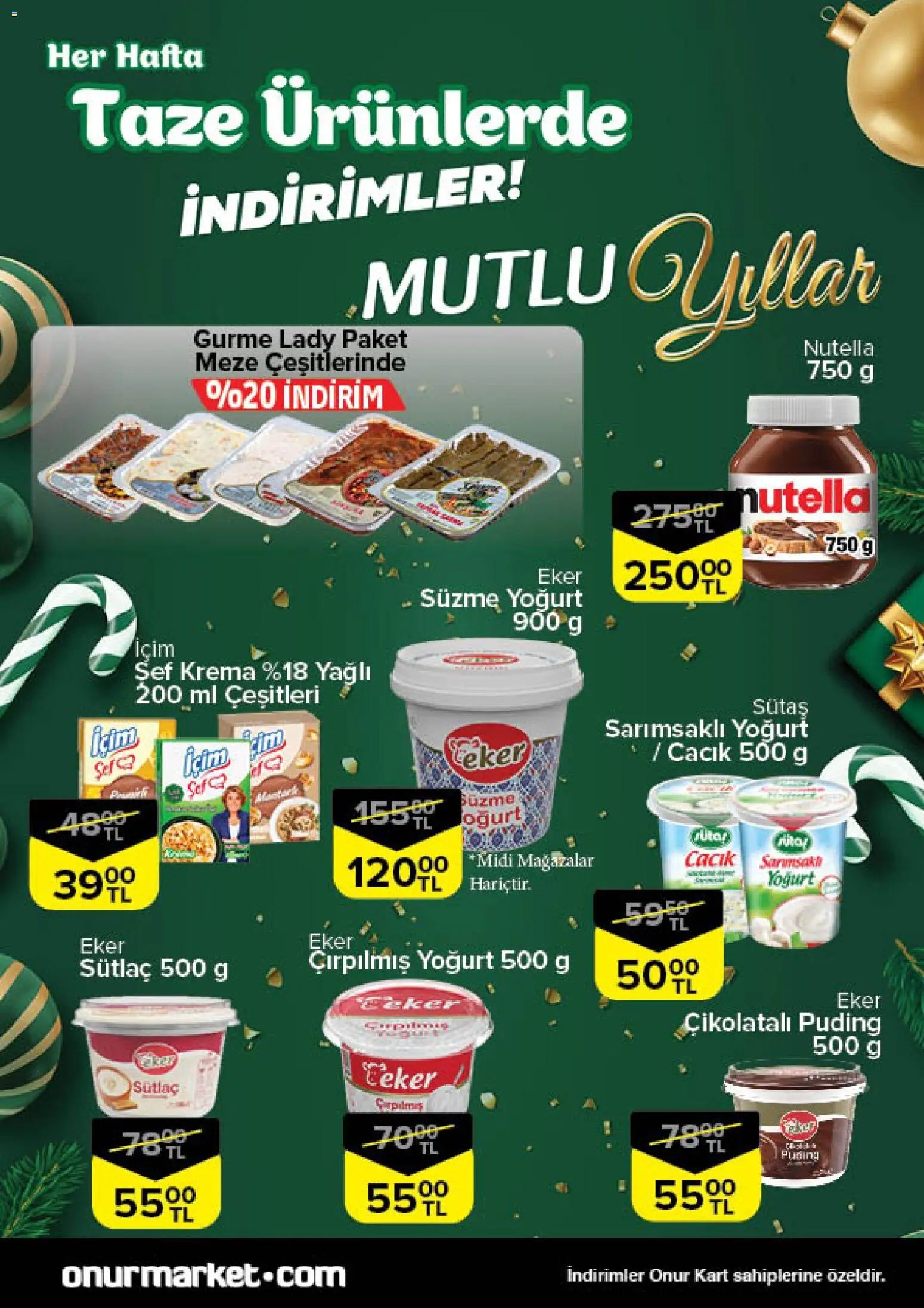 Onur Market Taze Ürünlerde İndirimler - Trakya