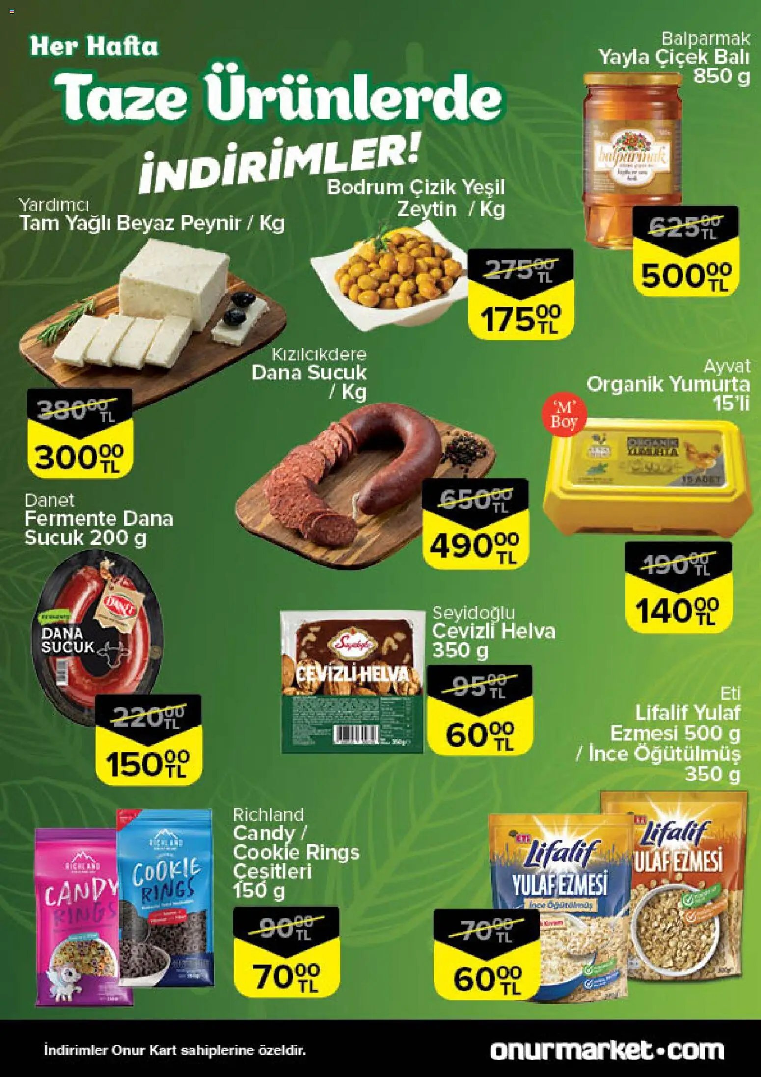 Onur Market Taze Ürünlerde İndirimler - Trakya