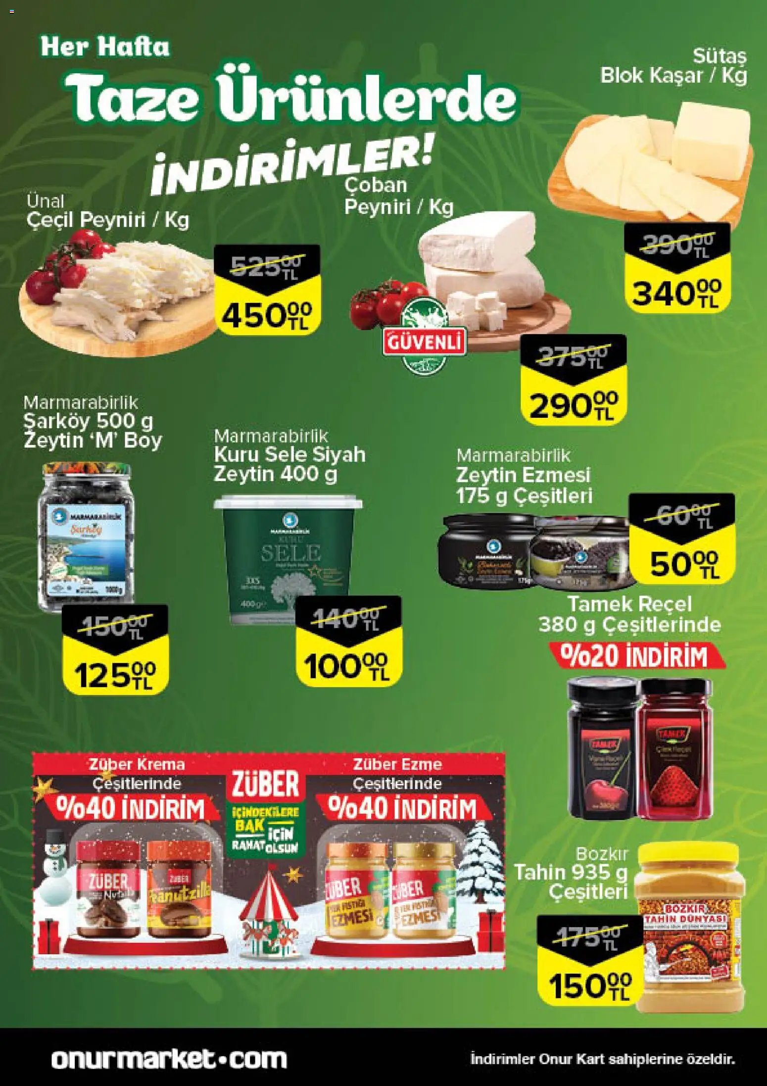 Onur Market Taze Ürünlerde İndirimler - Trakya