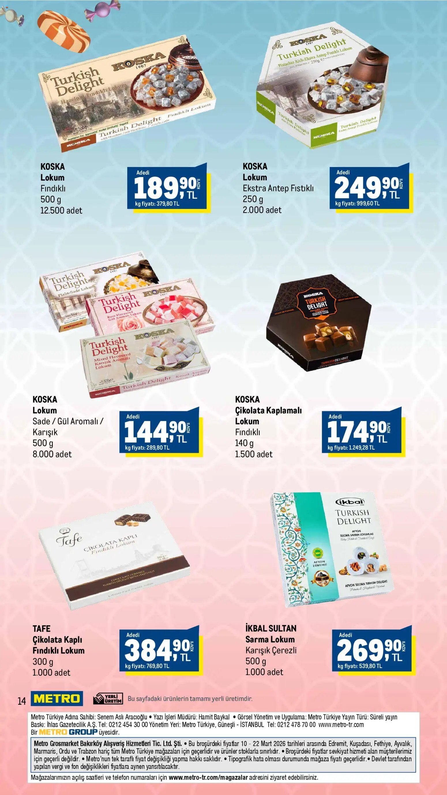 Metro - Bayrama Lezzet Katan İkramlar