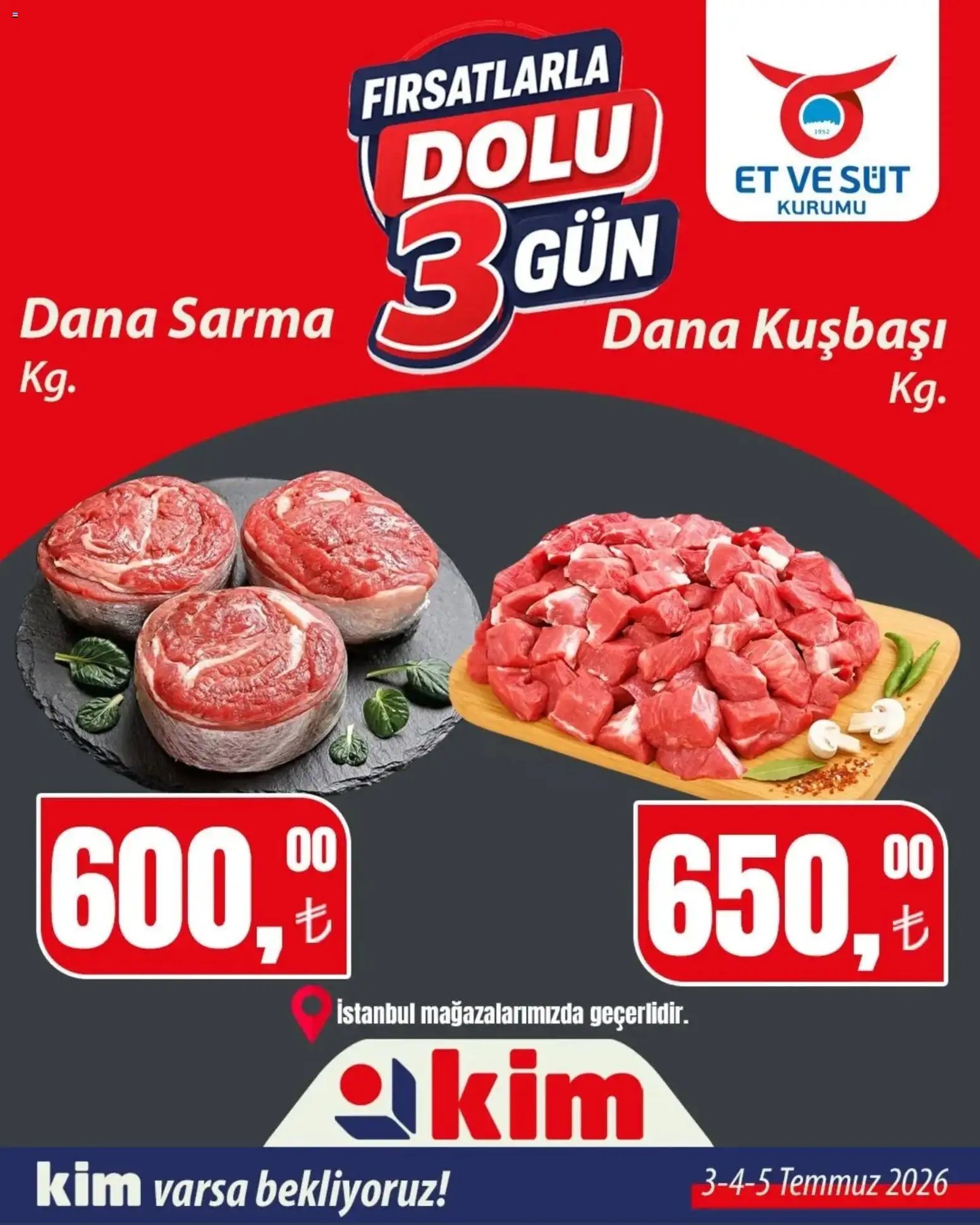 Kim Market - Fırsatlarla Dolu 3 Gün