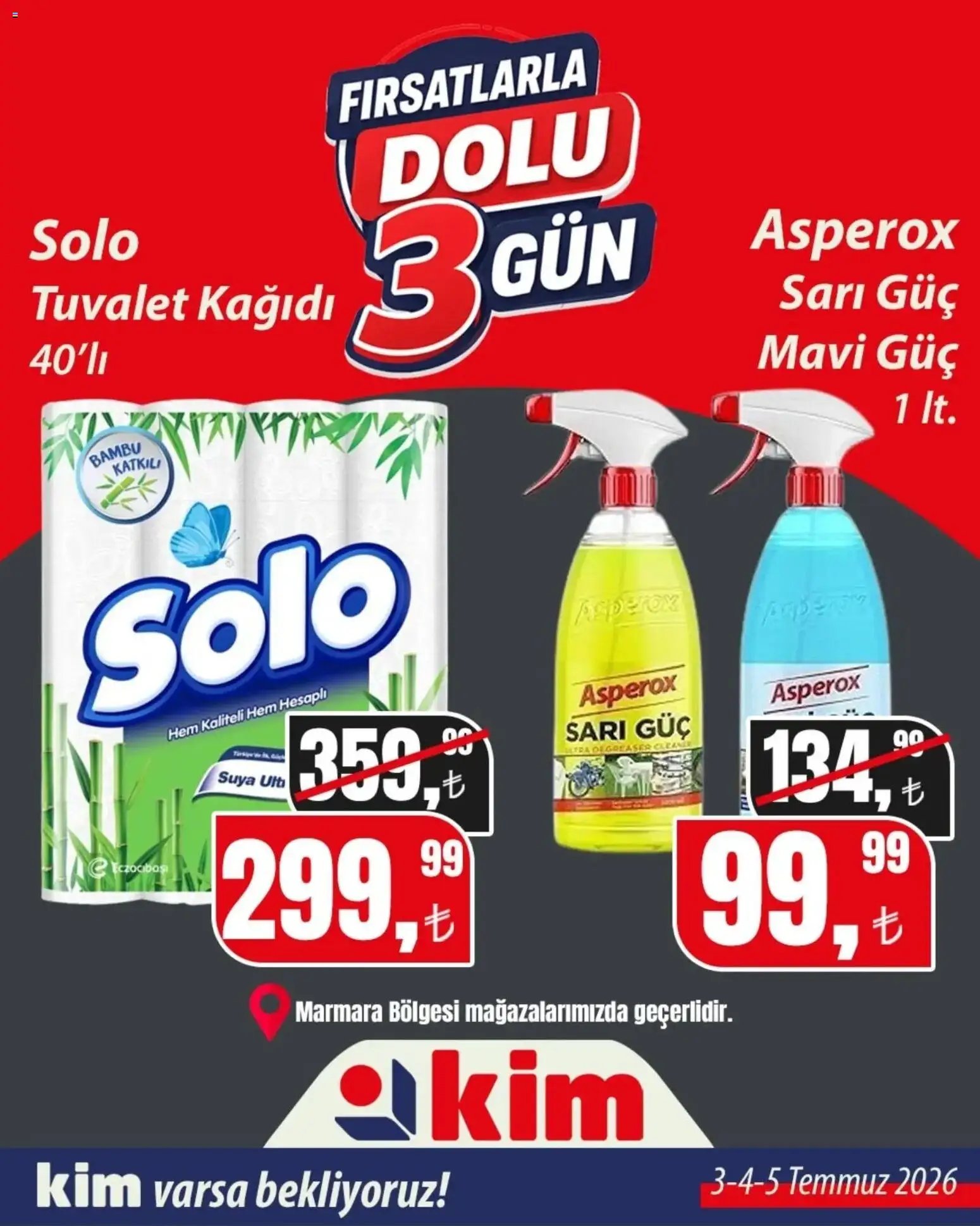Kim Market - Fırsatlarla Dolu 3 Gün