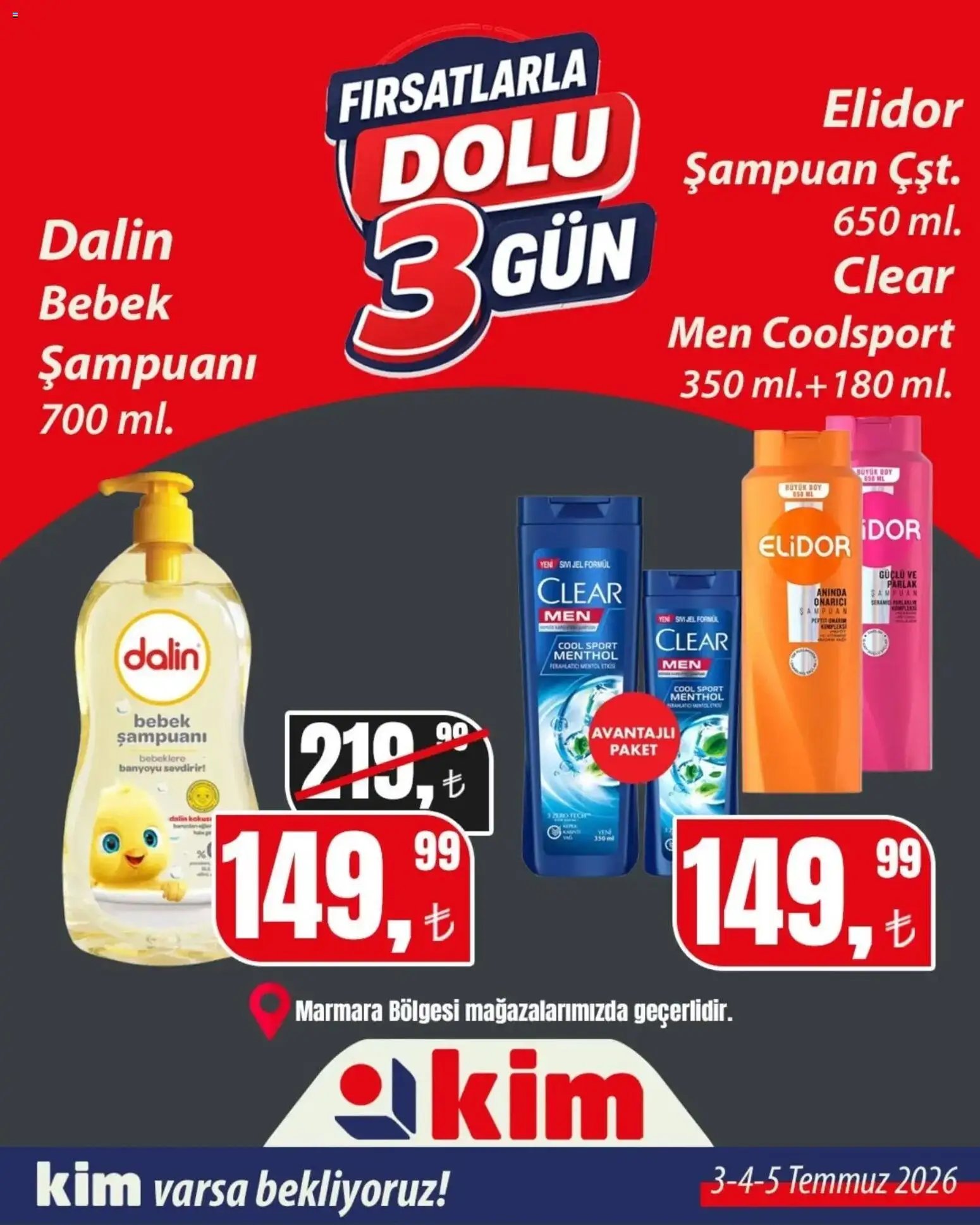 Kim Market - Fırsatlarla Dolu 3 Gün