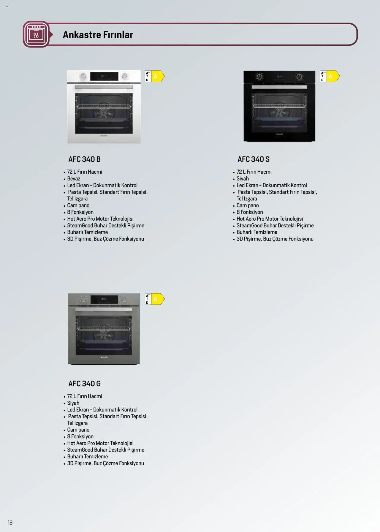 Arçelik Ankastre ve Solo Pişiriciler Katalog