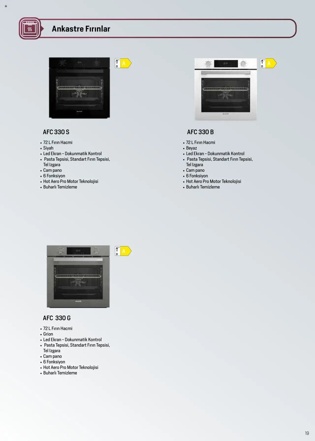 Arçelik Ankastre ve Solo Pişiriciler Katalog