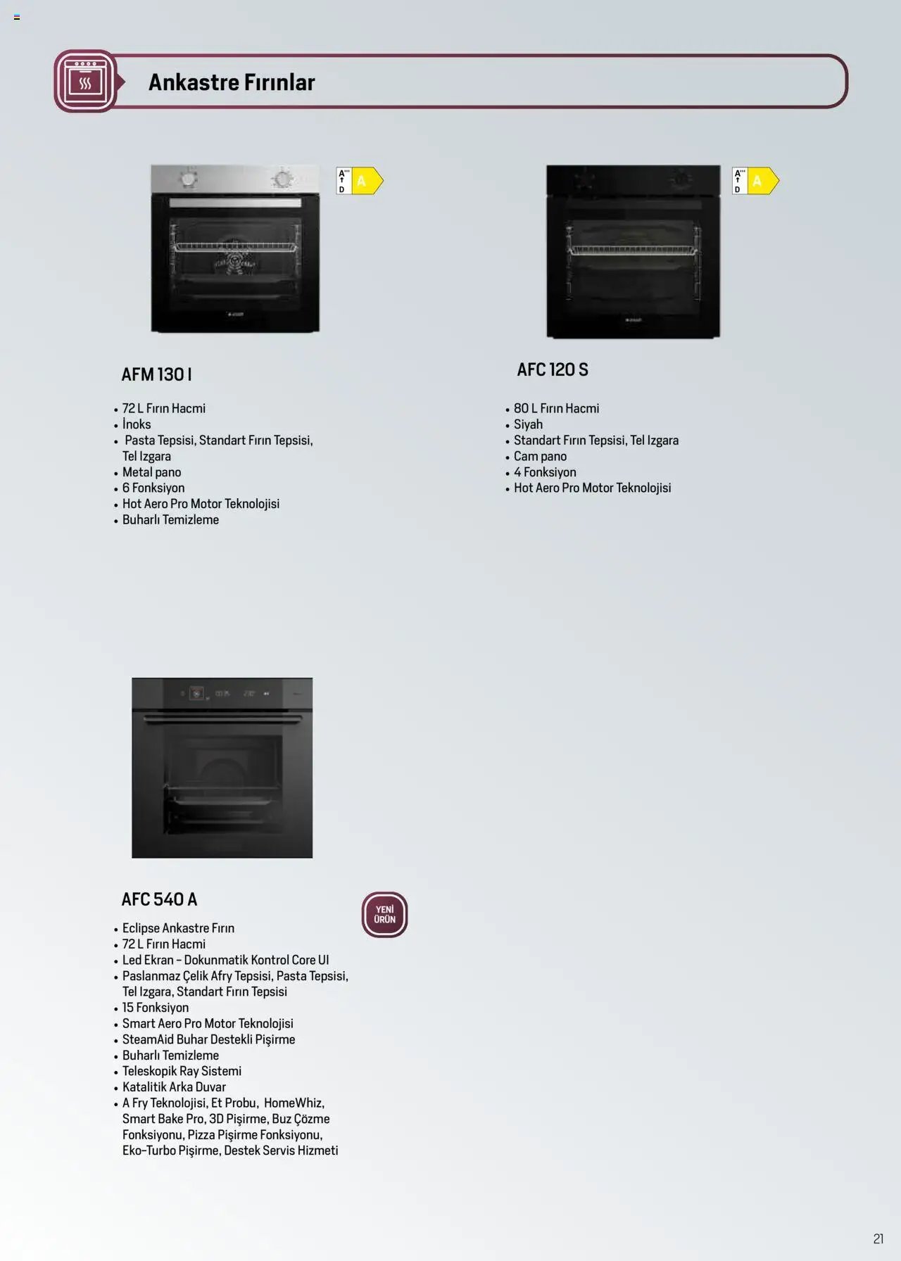 Arçelik Ankastre ve Solo Pişiriciler Katalog