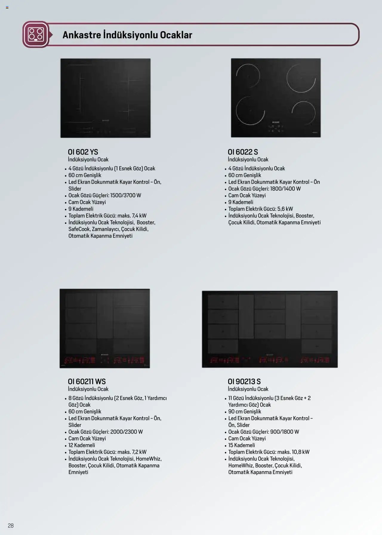 Arçelik Ankastre ve Solo Pişiriciler Katalog