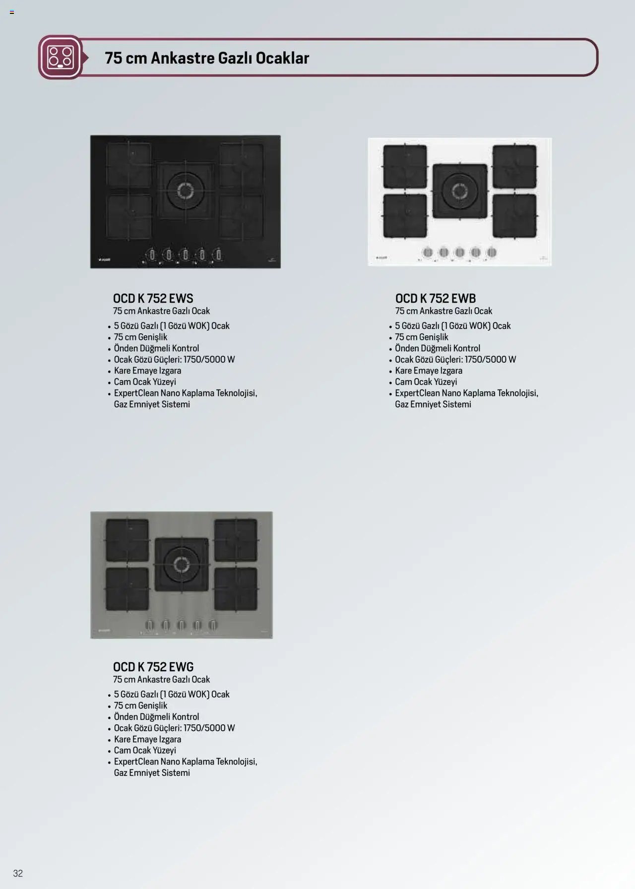 Arçelik Ankastre ve Solo Pişiriciler Katalog