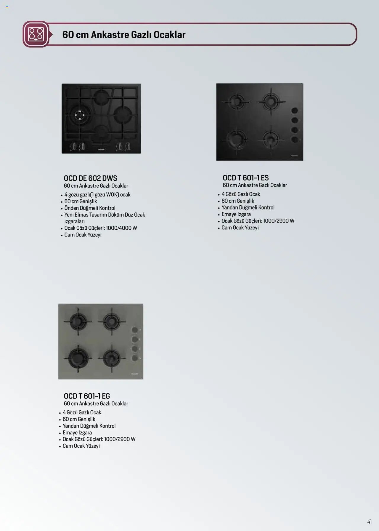 Arçelik Ankastre ve Solo Pişiriciler Katalog