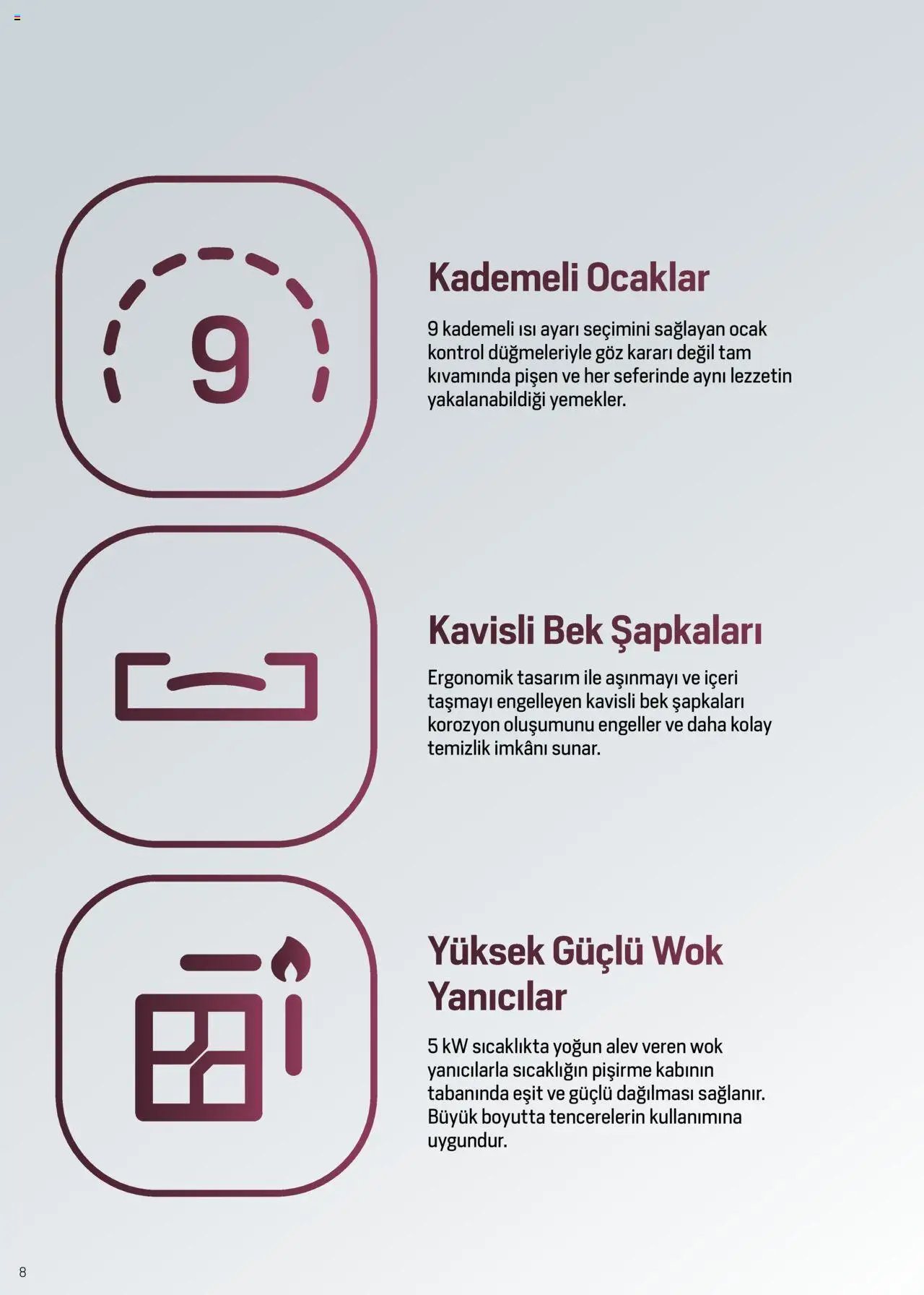 Arçelik Ankastre ve Solo Pişiriciler Katalog