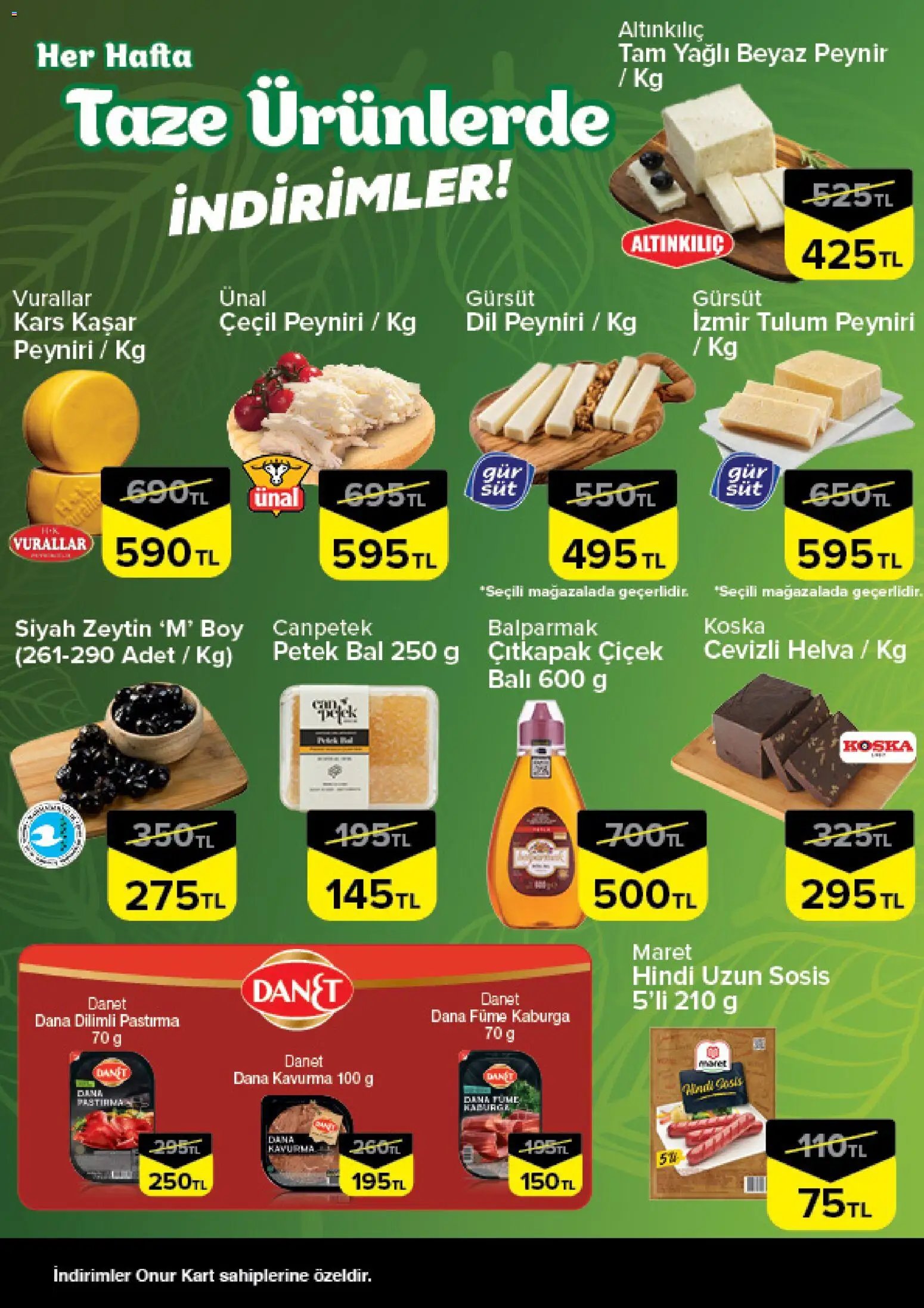 Onur Market - Taze Ürünlerde İndirimler
