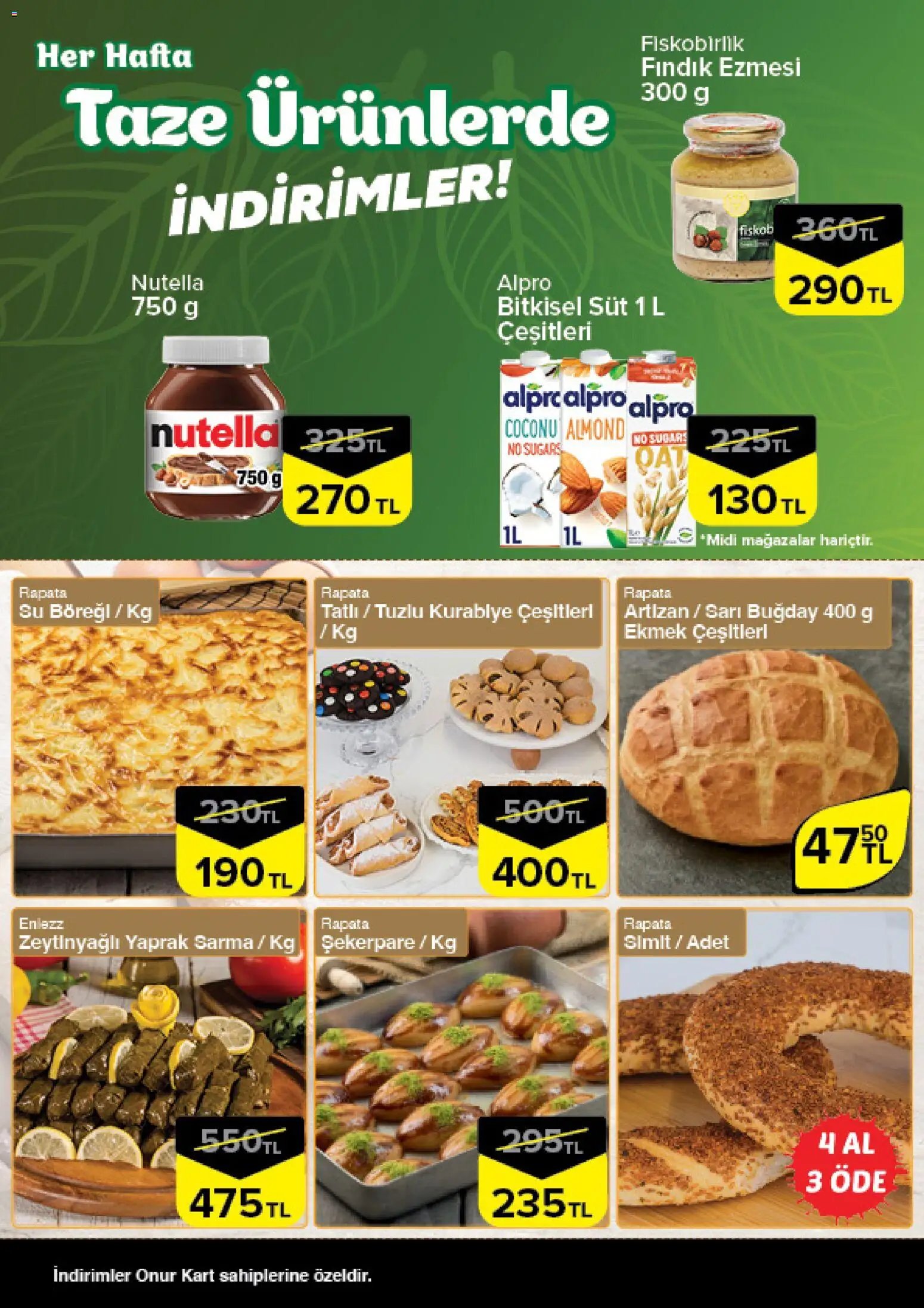 Onur Market - Taze Ürünlerde İndirimler