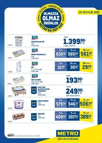 Metro Olmazsa Olmaz Ürünler