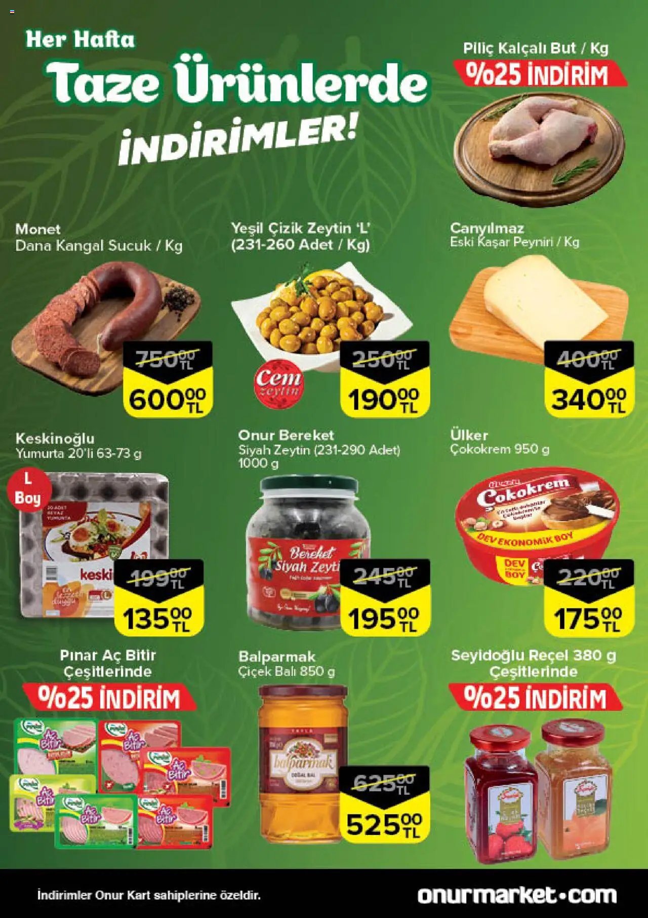 Onur Market Taze Ürünlerde İndirimler - İstanbul