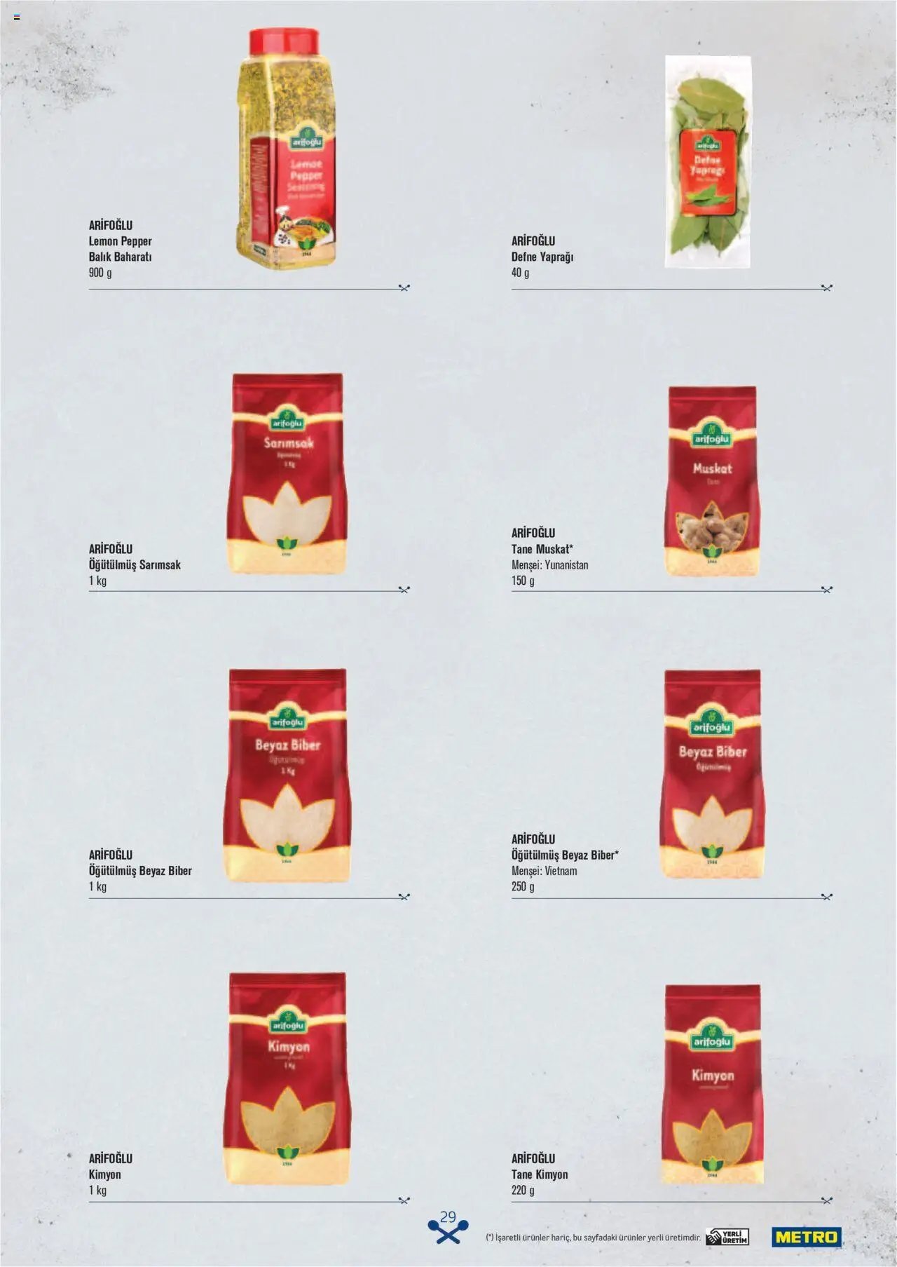 Metro Makarna Kataloğu 2025