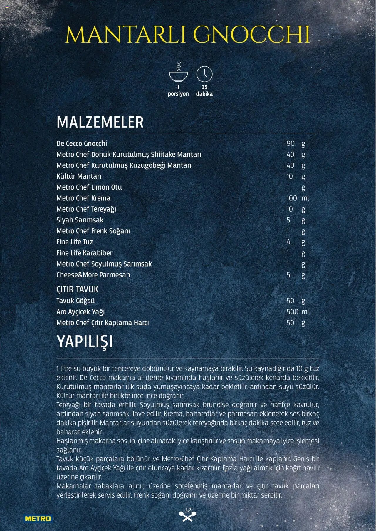 Metro Makarna Kataloğu 2025