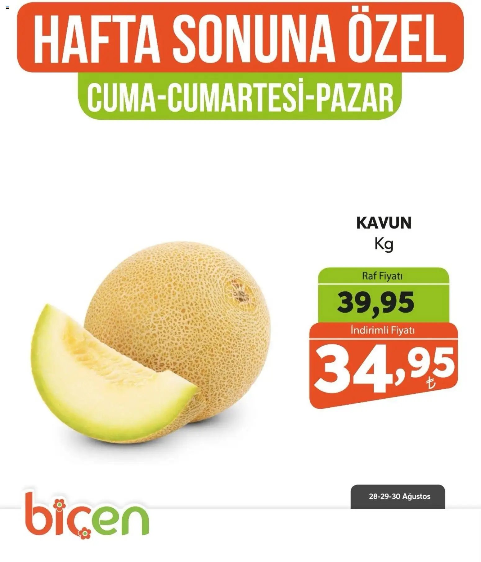 Biçen Market - Hafta Sonuna Özel - Meyve İndirimi