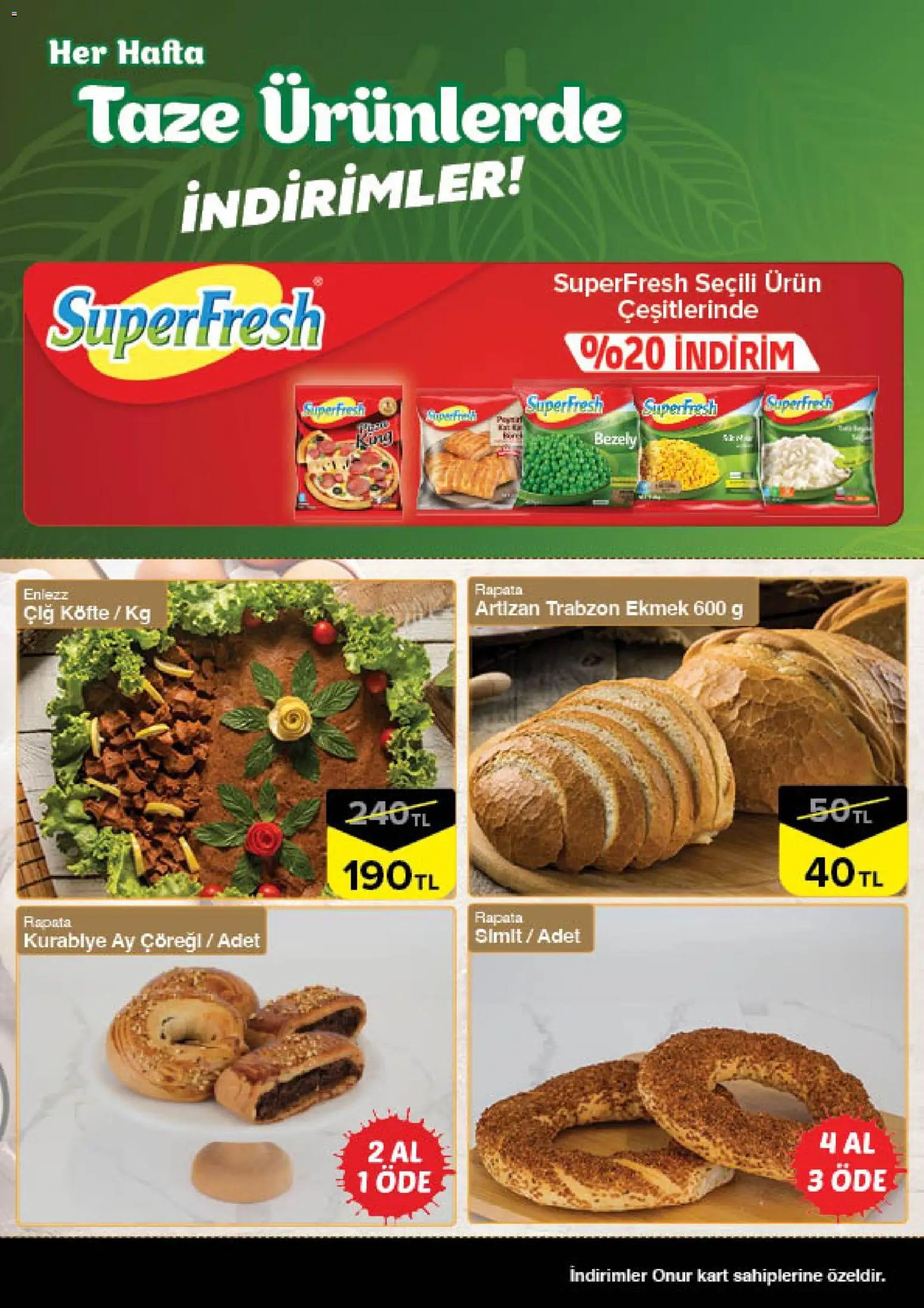 Onur Market - Taze Ürünlerde İndirimler - Bursa