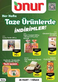 Onur Market - Taze Ürünlerde İndirimler - Bursa