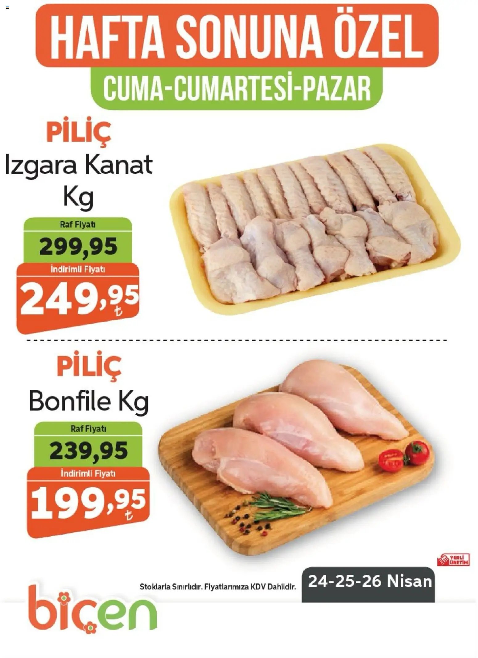 Biçen Market - Hafta Sonuna Özel - Piliç