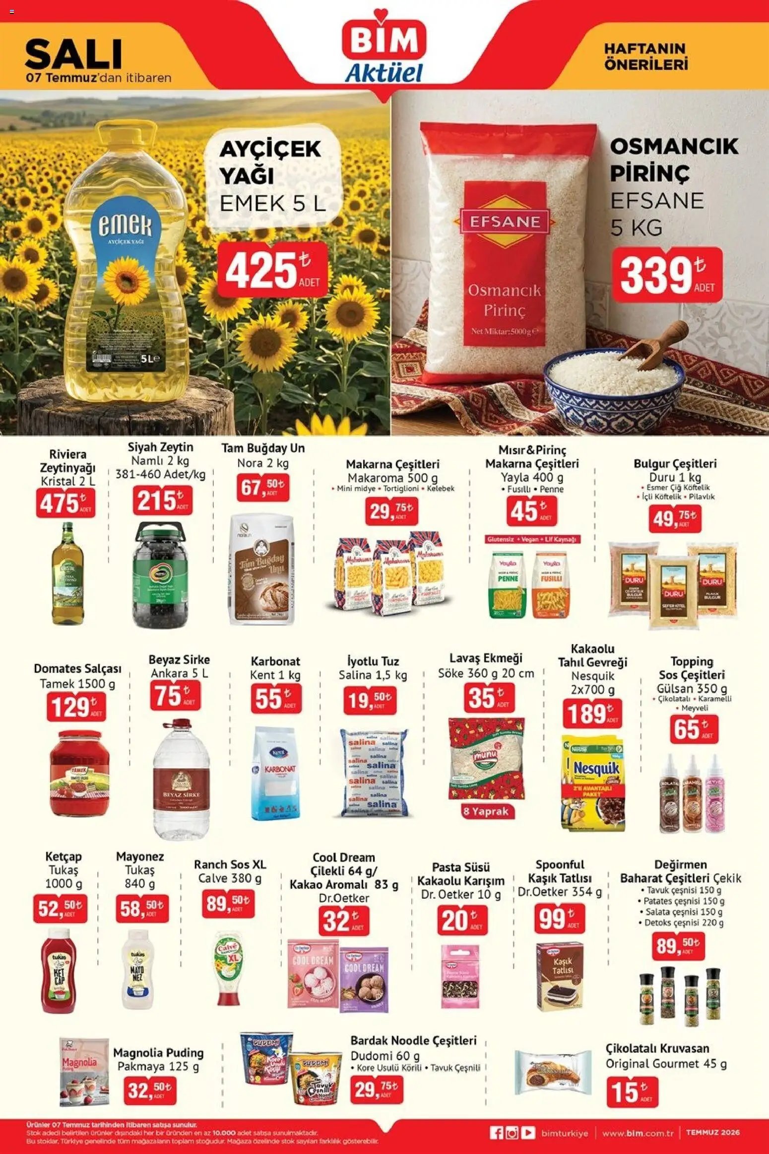 BİM - Katalog Salı
