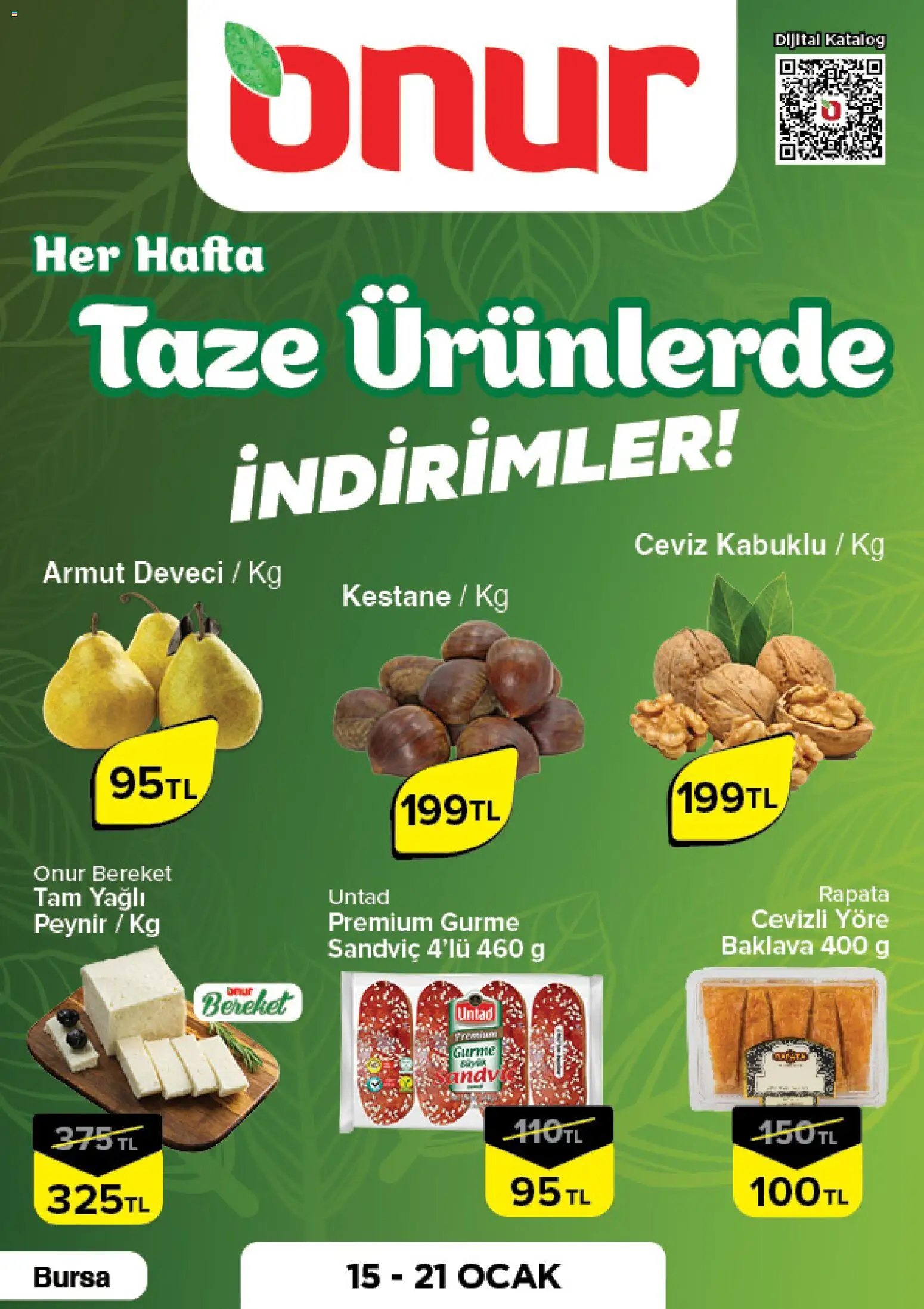 Onur Market Taze Ürünlerde İndirimler - Bursa