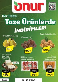 Onur Market Taze Ürünlerde İndirimler - Bursa