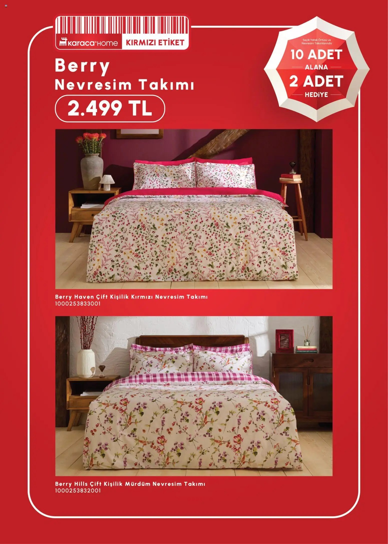 Karaca Home 10 Adet Alana 2 Adet Hediye