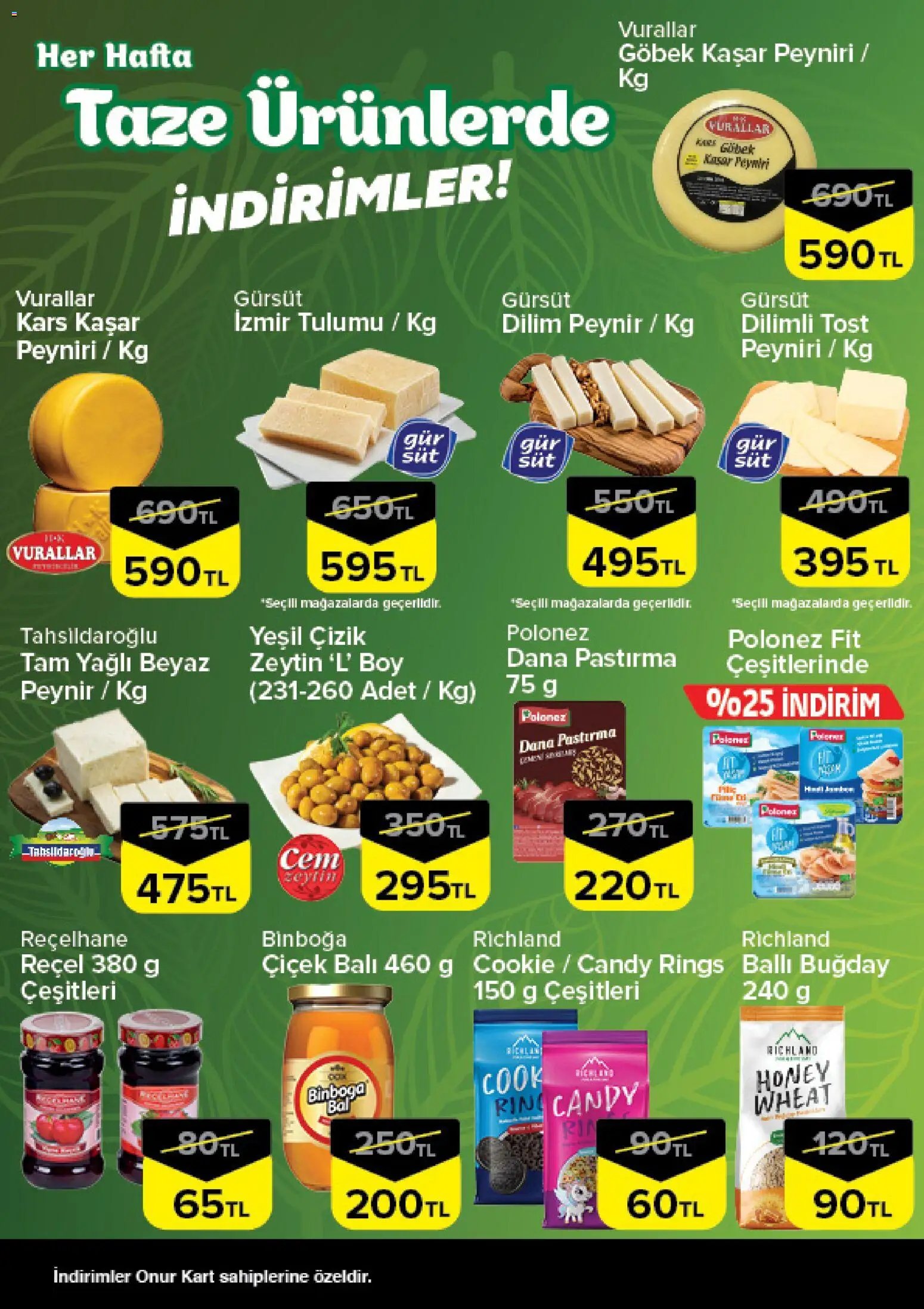 Onur Market - Taze Ürünlerde İndirimler