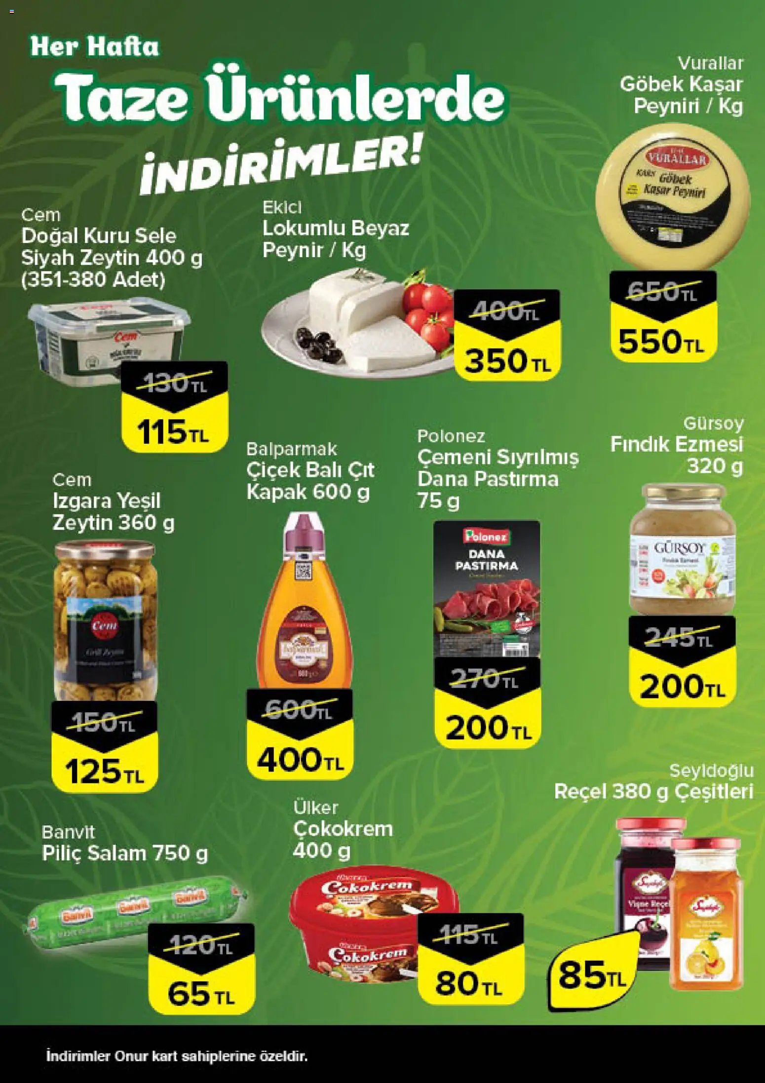 Onur Market - Taze Ürünlerde İndirimler - İstanbul & Trakya