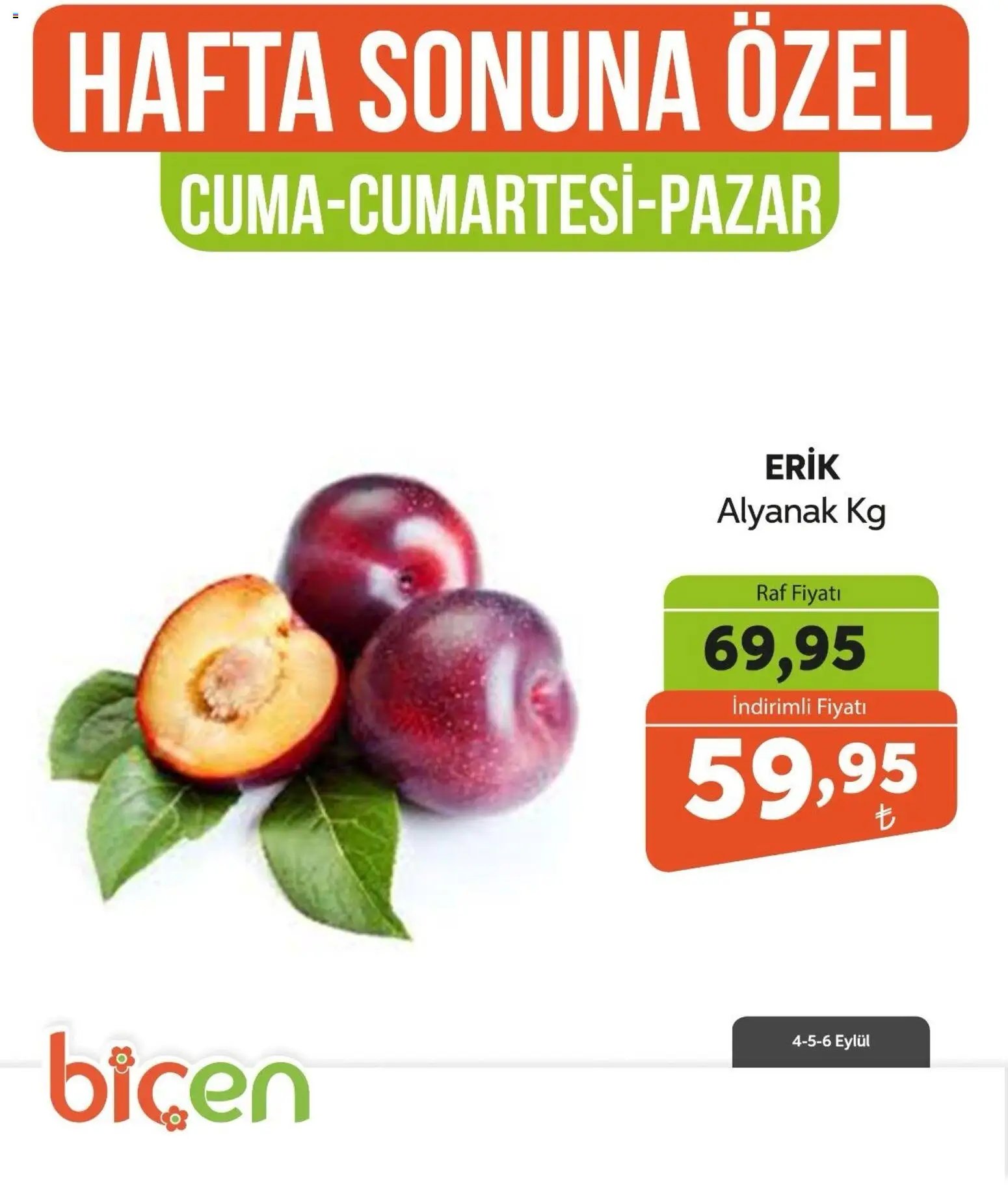 Biçen Market - Hafta Sonuna Özel - Meyve İndirimi