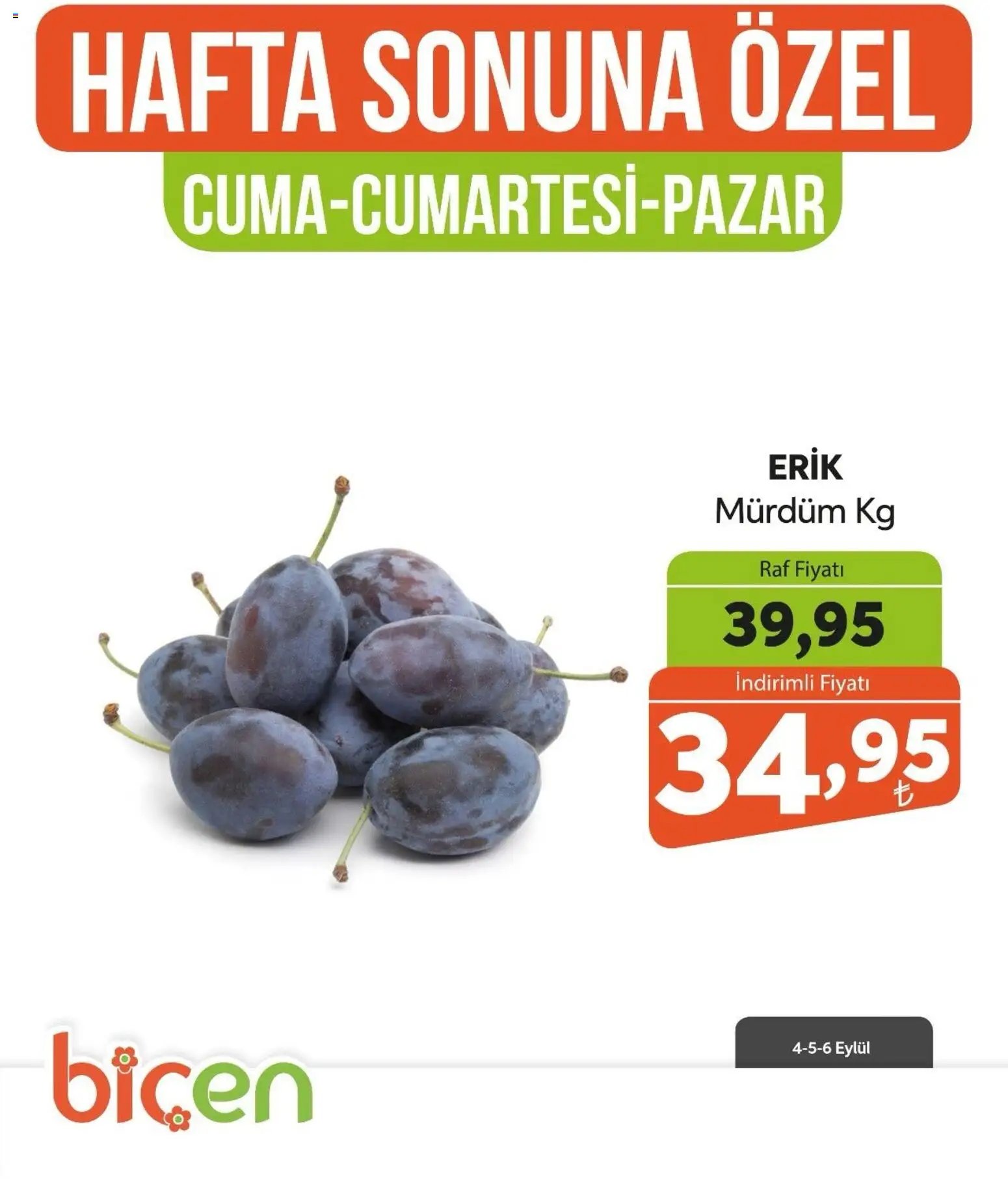 Biçen Market - Hafta Sonuna Özel - Meyve İndirimi