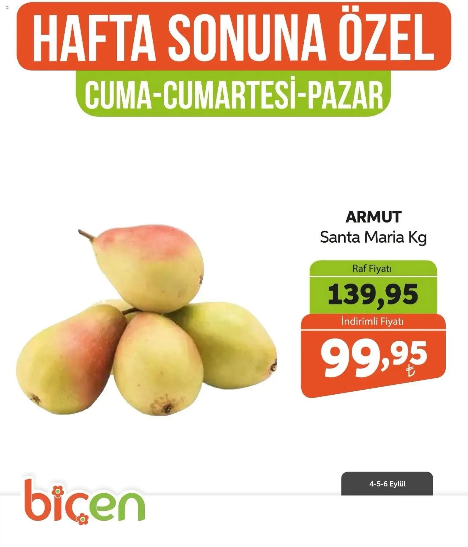 Biçen Market - Hafta Sonuna Özel - Meyve İndirimi