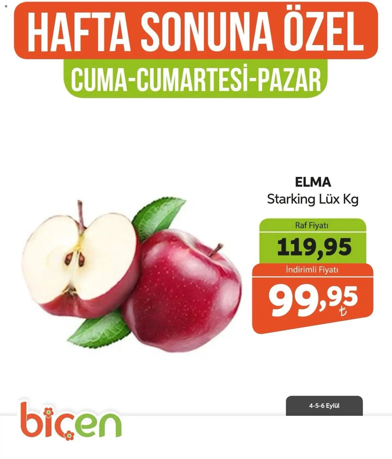 Biçen Market - Hafta Sonuna Özel - Meyve İndirimi