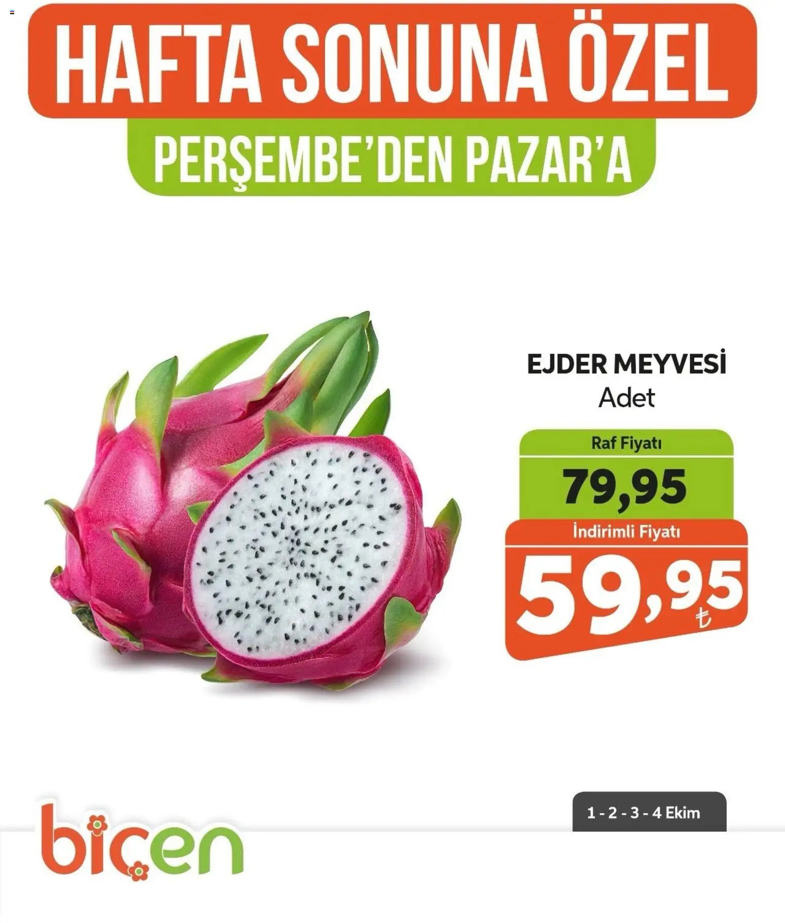 Biçen Market - Hafta Sonuna Özel - Meyve İndirimi