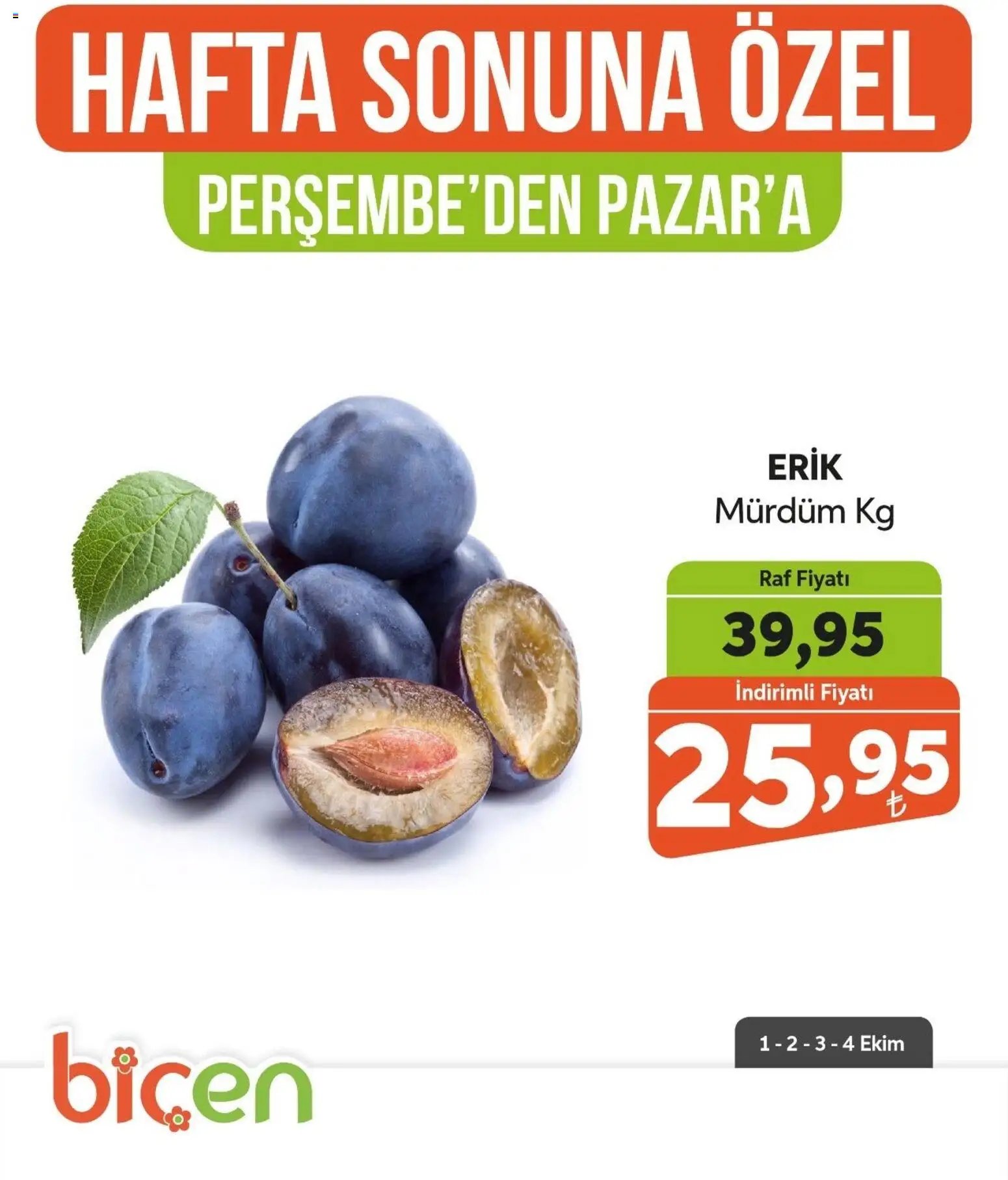 Biçen Market - Hafta Sonuna Özel - Meyve İndirimi
