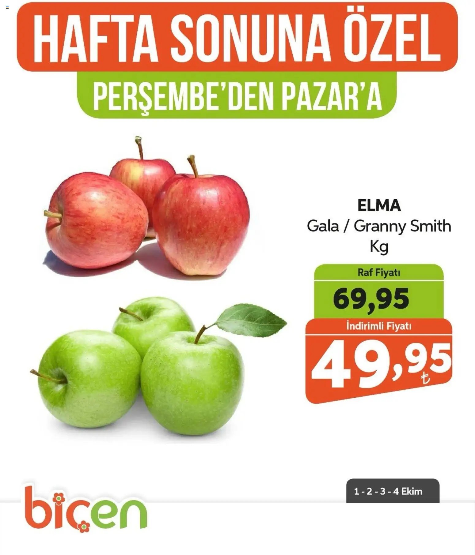 Biçen Market - Hafta Sonuna Özel - Meyve İndirimi