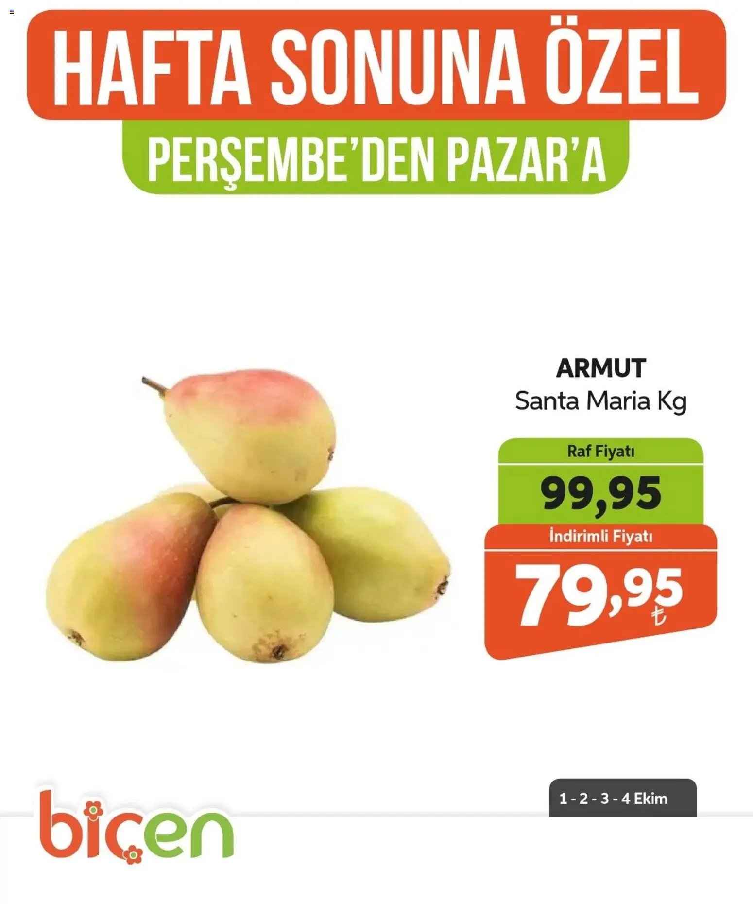 Biçen Market - Hafta Sonuna Özel - Meyve İndirimi