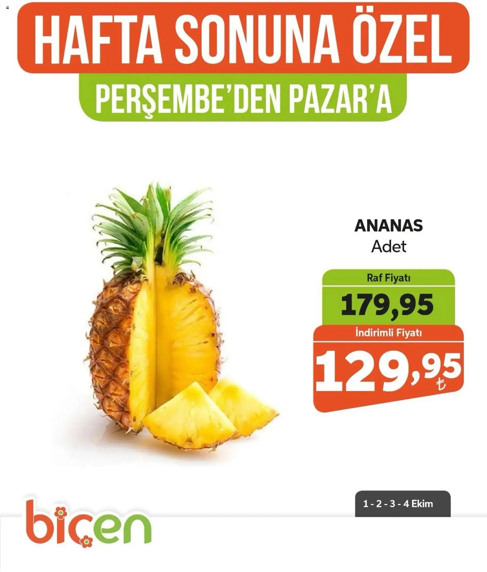 Biçen Market - Hafta Sonuna Özel - Meyve İndirimi