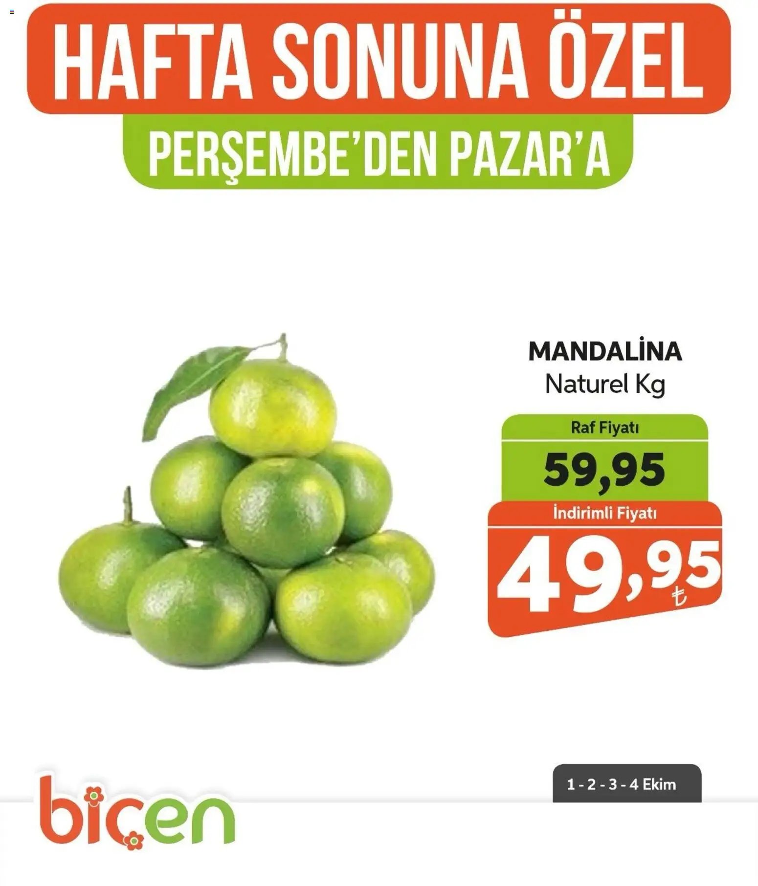 Biçen Market - Hafta Sonuna Özel - Meyve İndirimi
