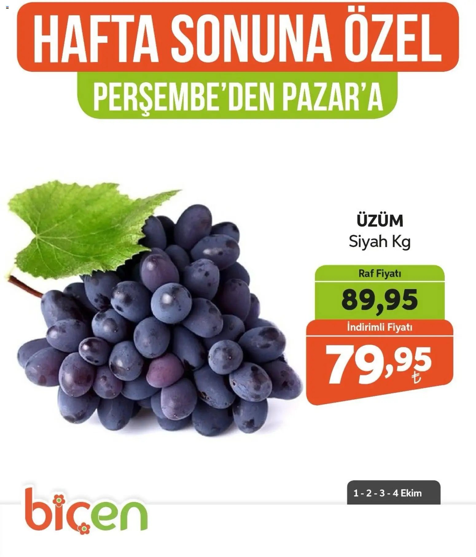 Biçen Market - Hafta Sonuna Özel - Meyve İndirimi
