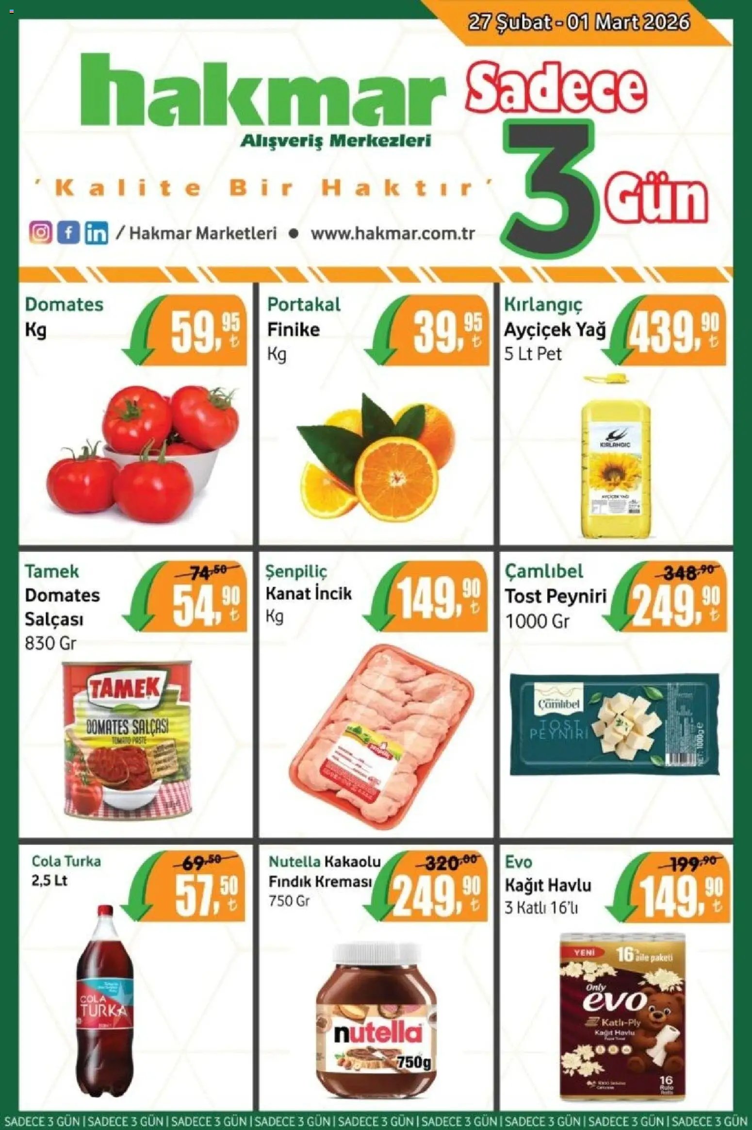 Hakmar - Katalog Sadece 3 Gün