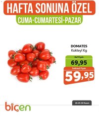 Biçen Market Hafta Sonuna Özel -Sebze İndirimi