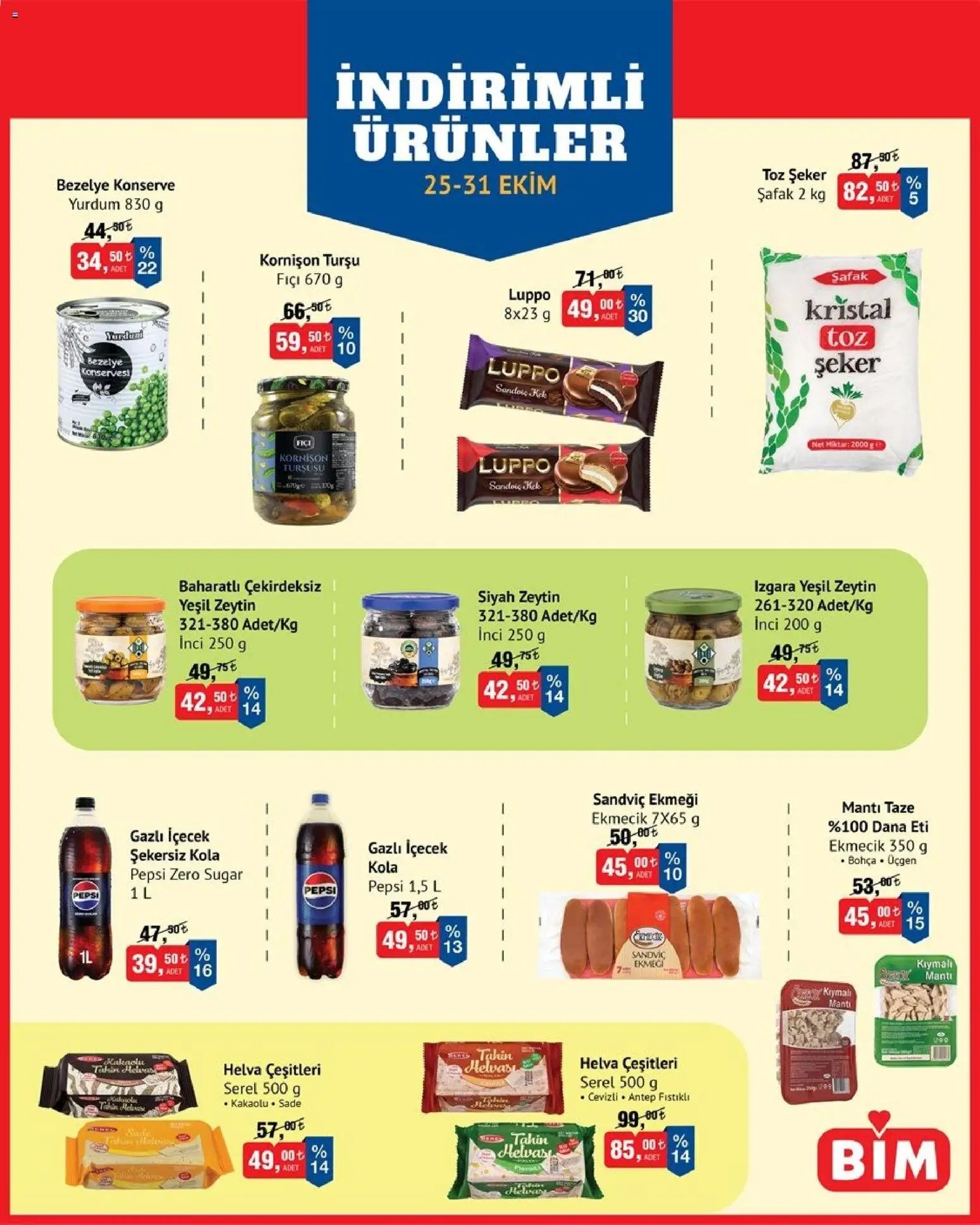 BİM İndirimli Ürünler