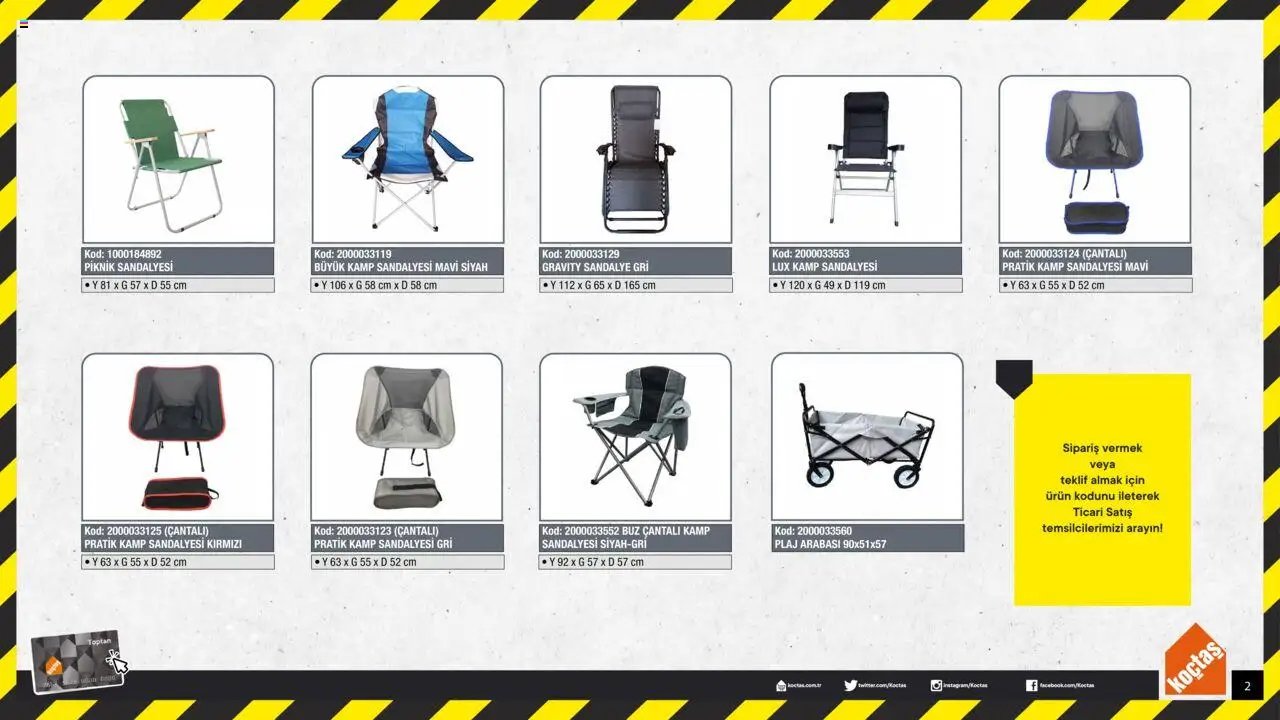 Koçtaş Kamp Ürünleri