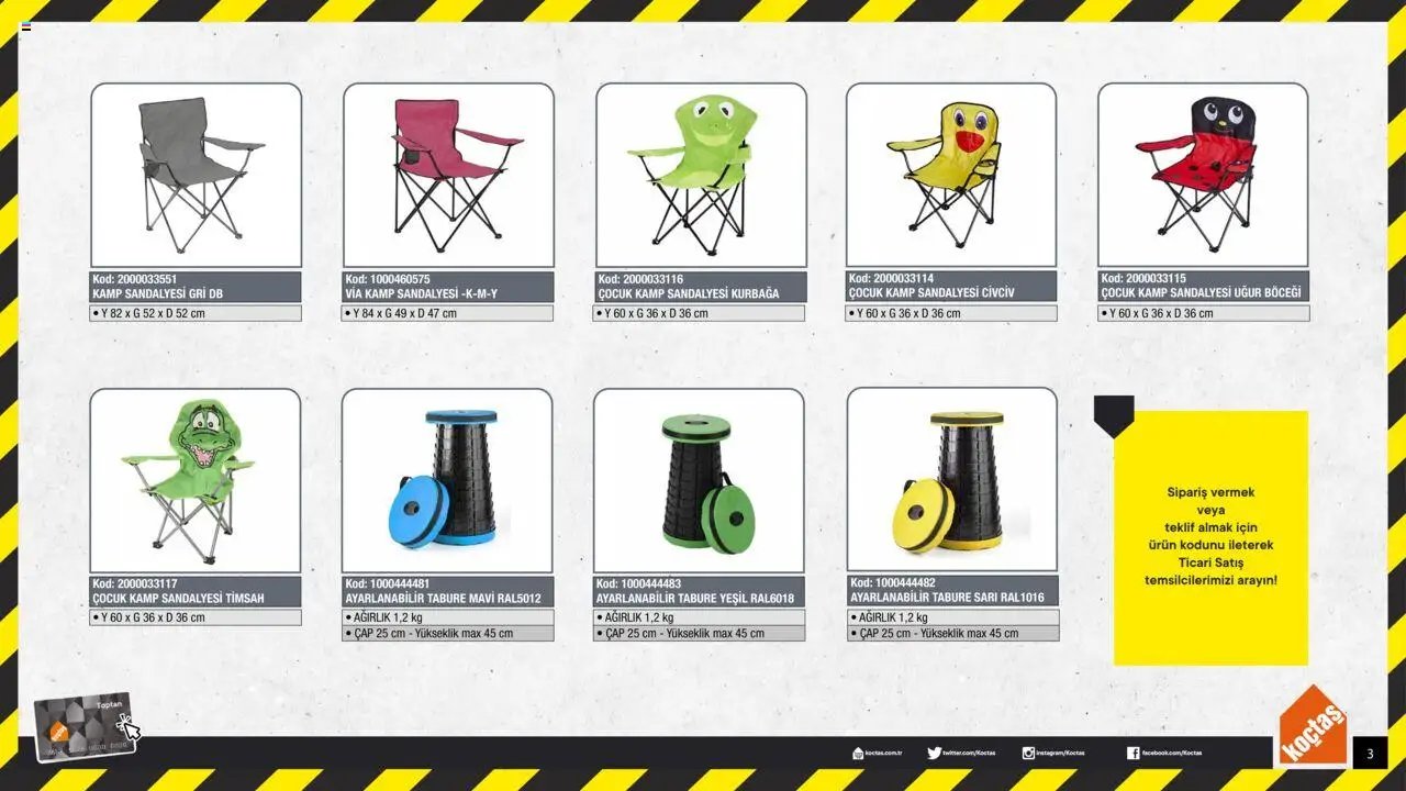 Koçtaş Kamp Ürünleri