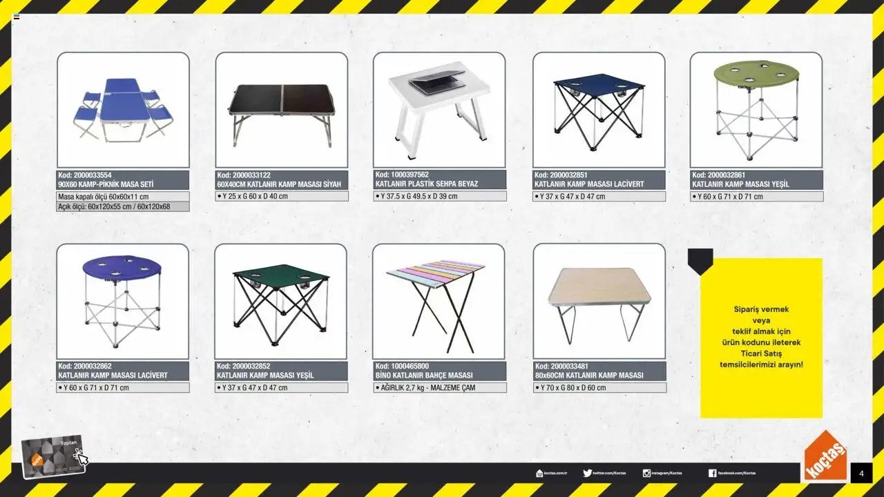 Koçtaş Kamp Ürünleri
