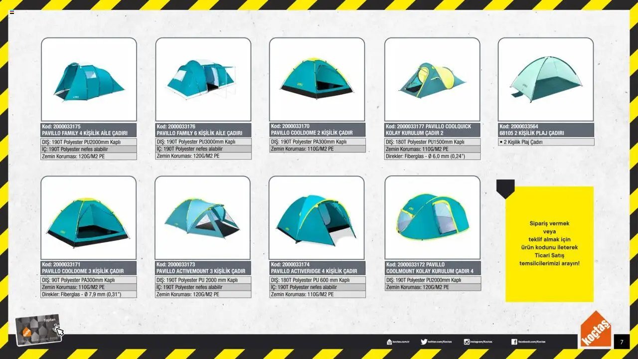 Koçtaş Kamp Ürünleri
