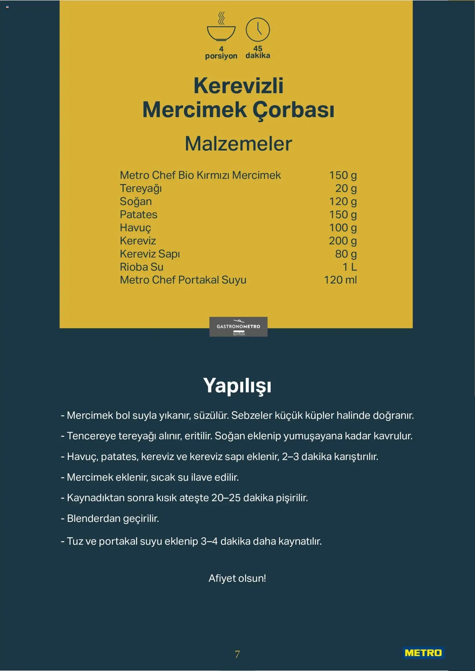 Metro - Kurum & İşletme Mutfakları
